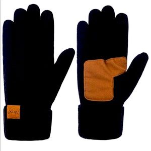Wool Gloves Touchscreen Fleece lined